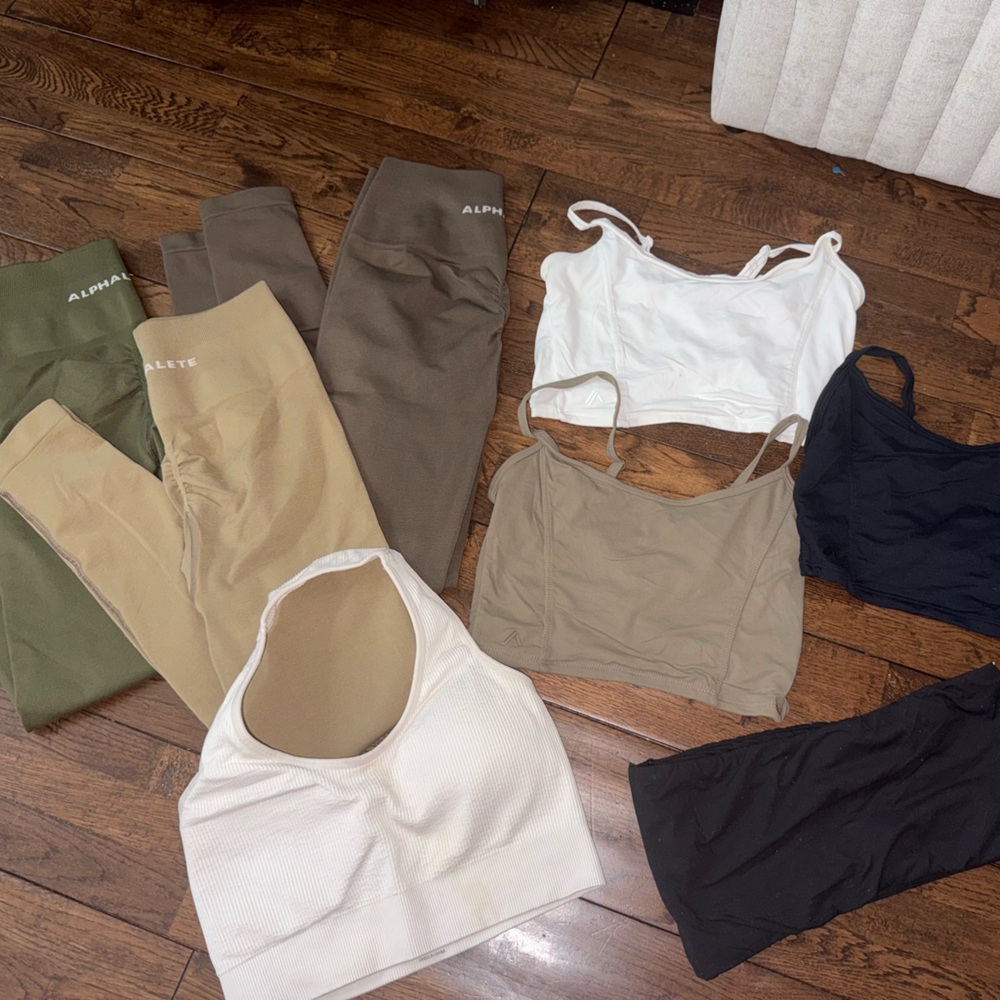 Alphalete Activewear Collection in Earthy Hues